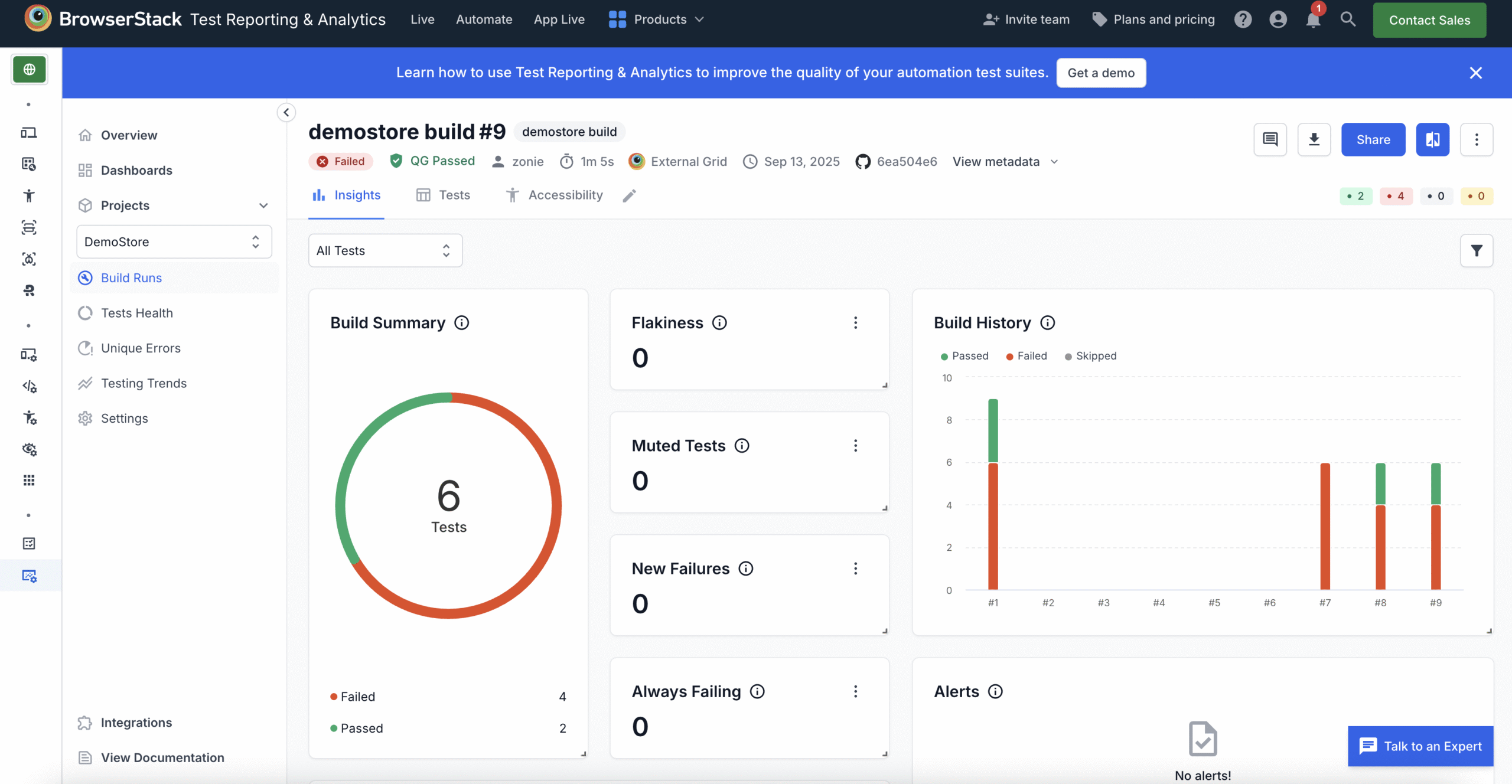 BrowserStack | Insights