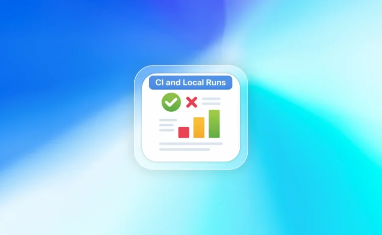 Playwright test report showing pass fail status and metrics for CI pipelines and local test runs