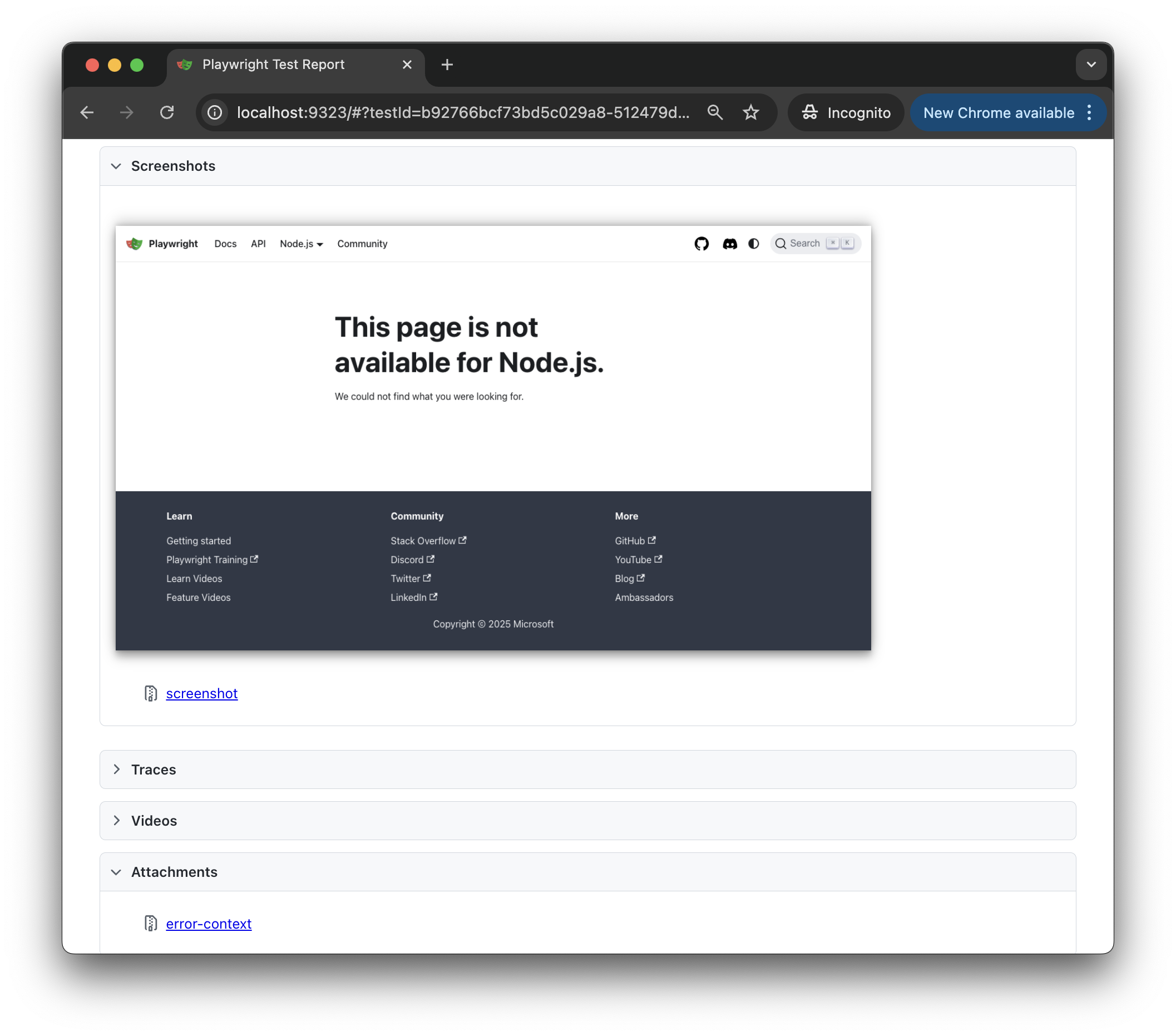 SS, attachment and trace